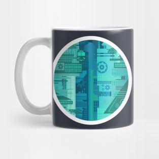 Futuristic Train Stop Mug